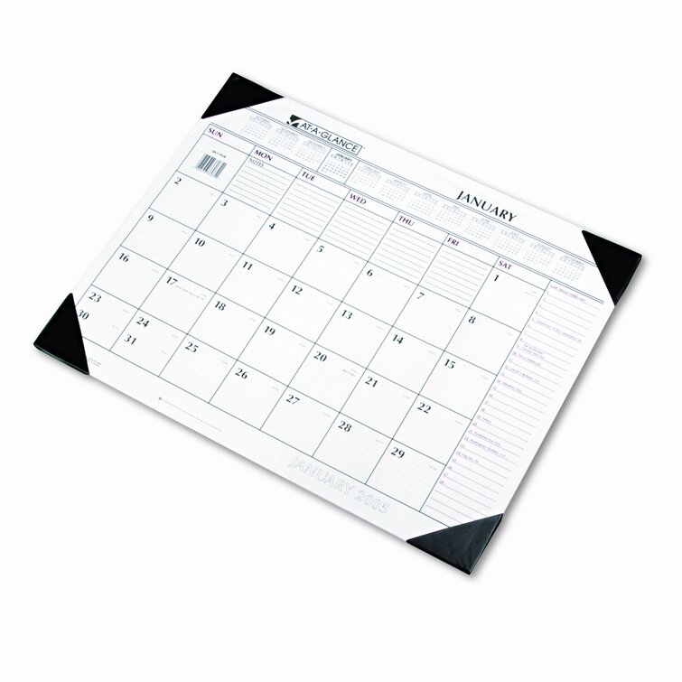 ATAGLANCE Monthly Desk Pad Calendar & Reviews Wayfair